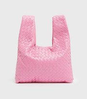 Public Desire Pink Woven Tote Bag